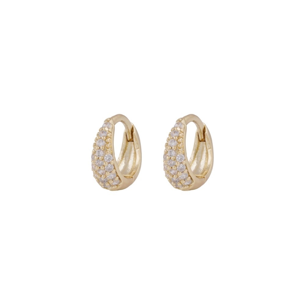 Essential Honey crystal petite oval ear g/clear
