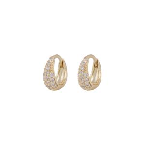 Essential Honey crystal petite oval ear g/clear