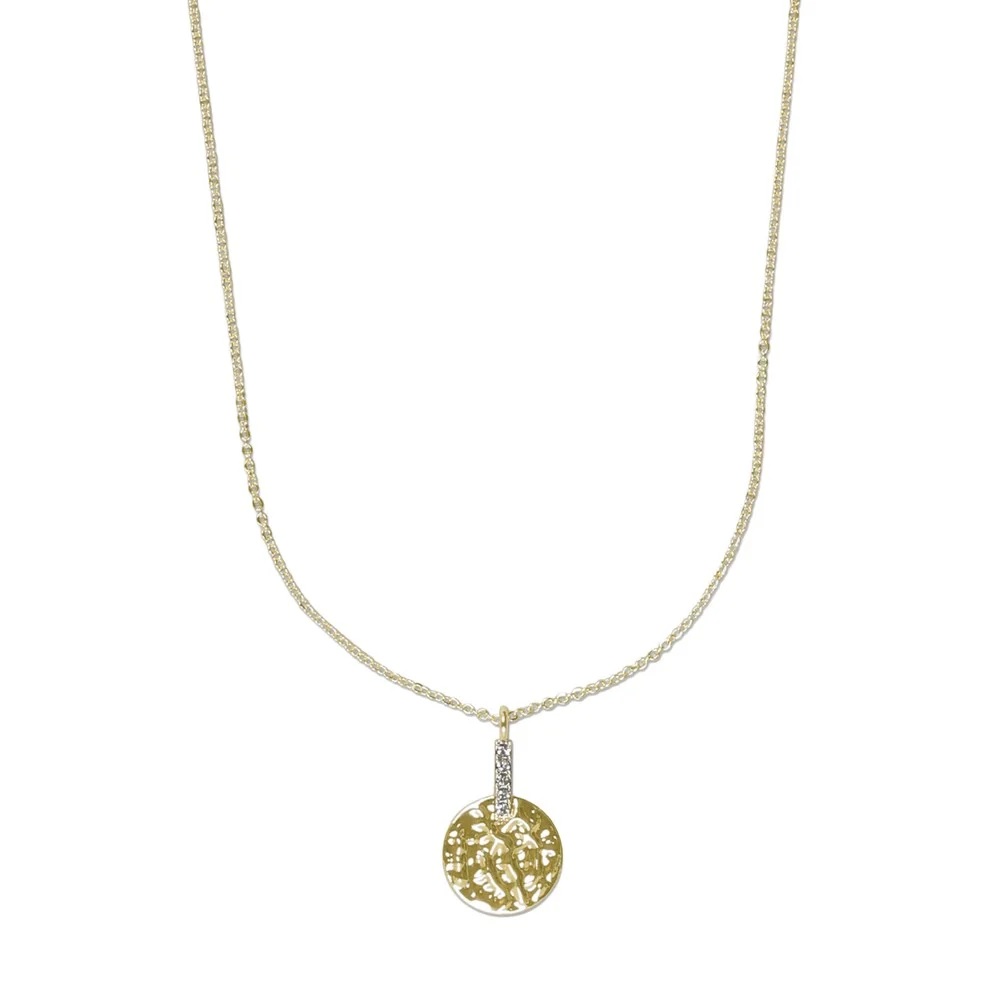 Union casey hammered pendant neck 40-45 g/clear