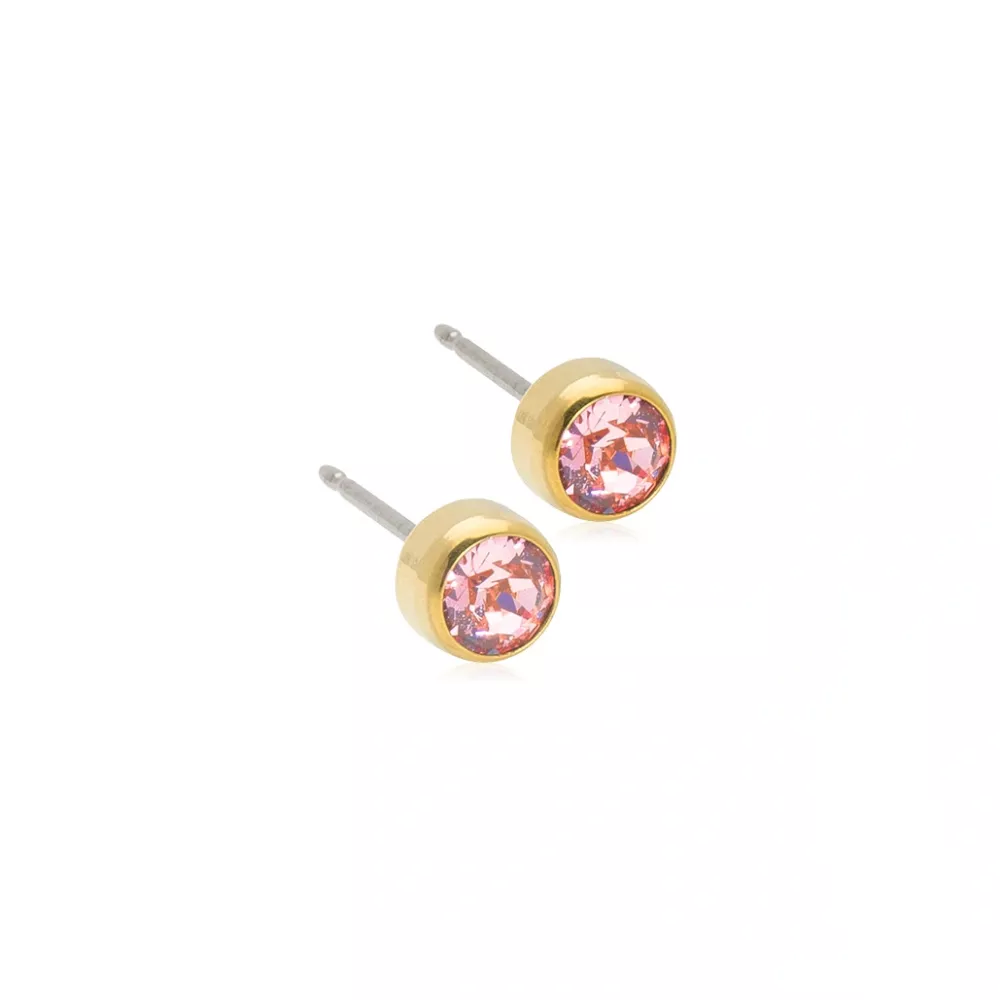 Golden Titanium Bezel 5mm Light Rose