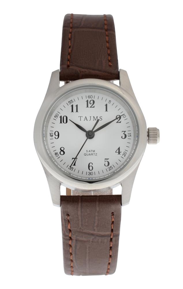 Analot ur helstål/läder 5ATM