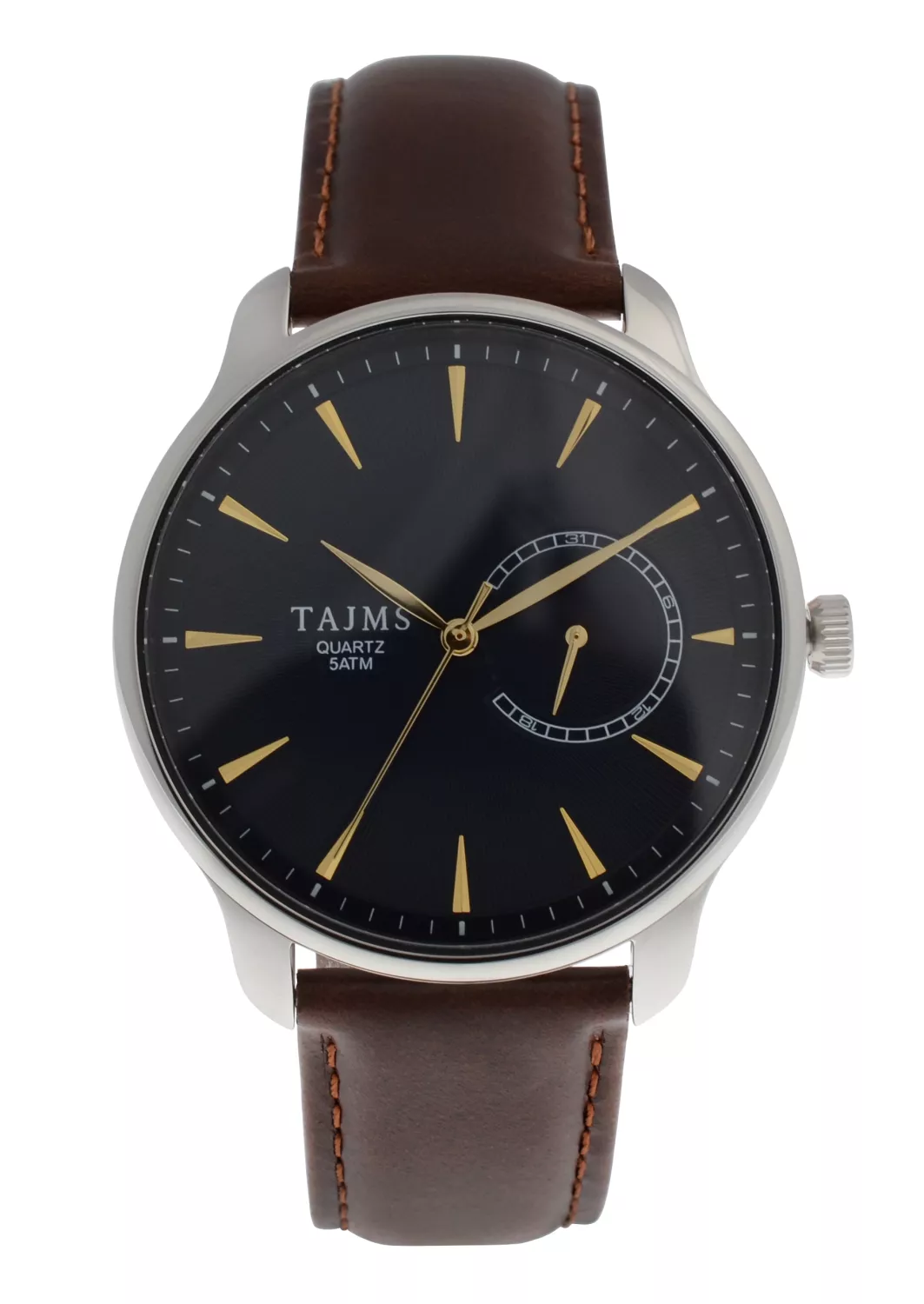 TAJMS Analogt ur helstål 5atm