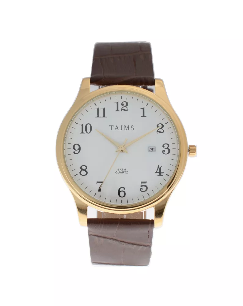 TAJMS Analogt ur helstål 5atm