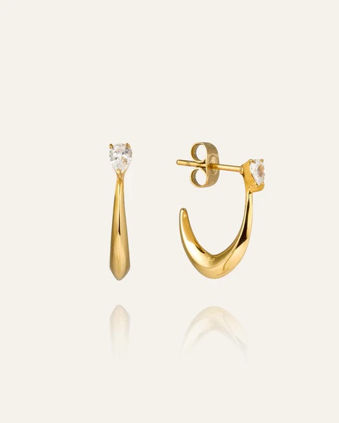 IRIS gold earring