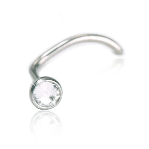 Smycke näsa mini bezel crystal 3mm