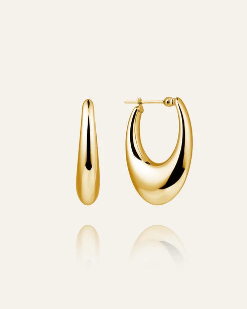 KENZA gold hoops