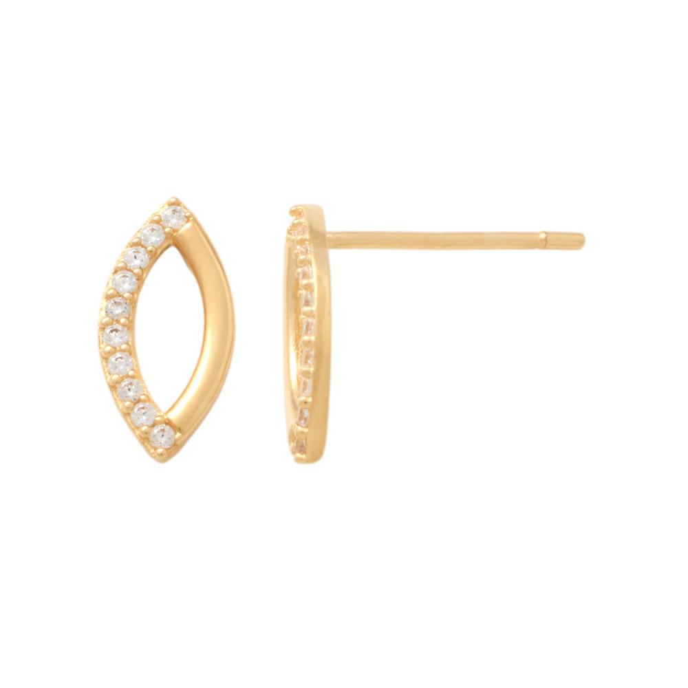 Örhängen 18k guld med cz