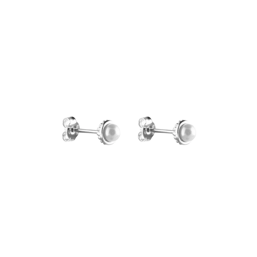 Pearl bubble small stud ear