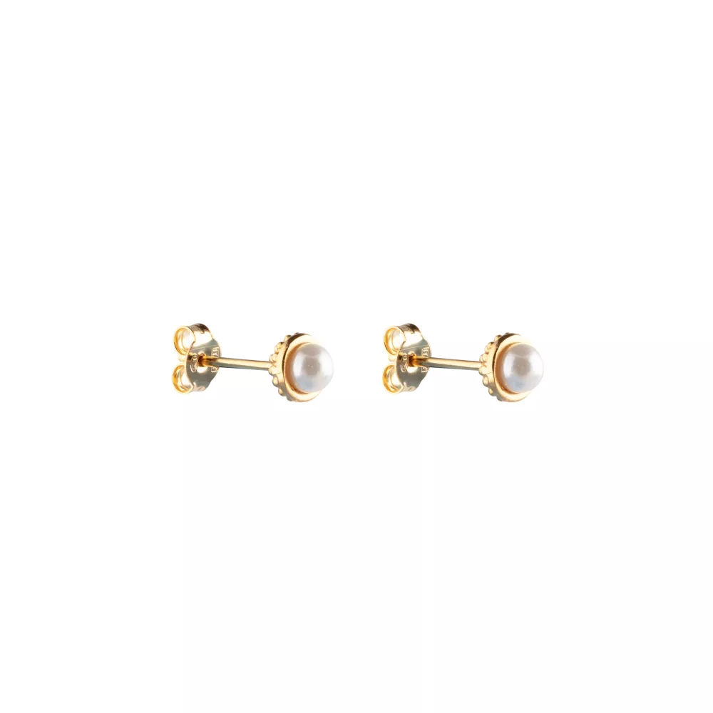 Pearl bubble small stud ear