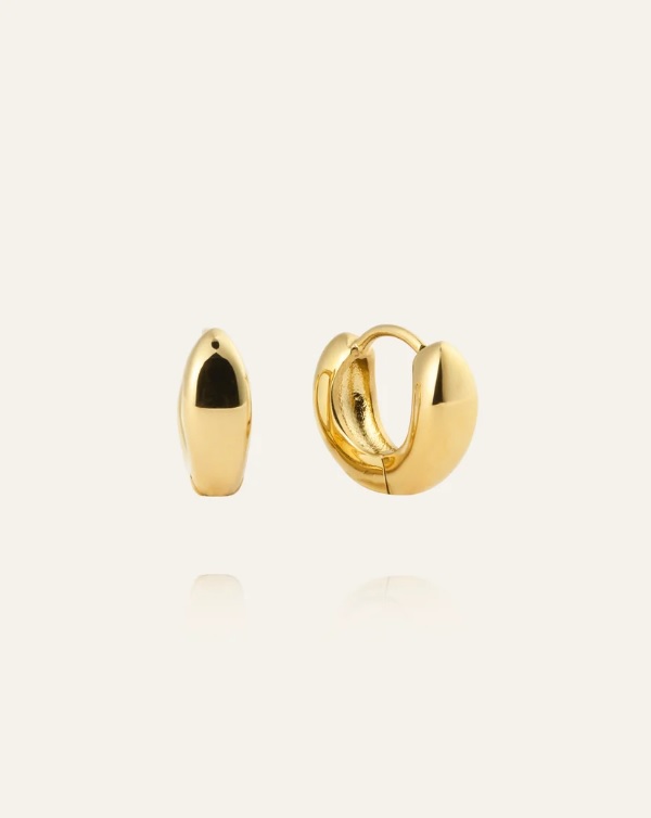 BULKY gold small huggies