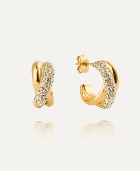 AURORA gold hoops