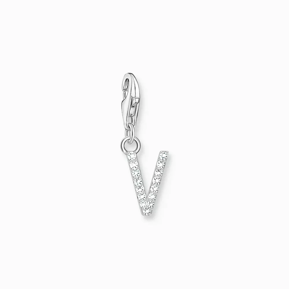 Thomas Sabo charm bokstav med stenar V