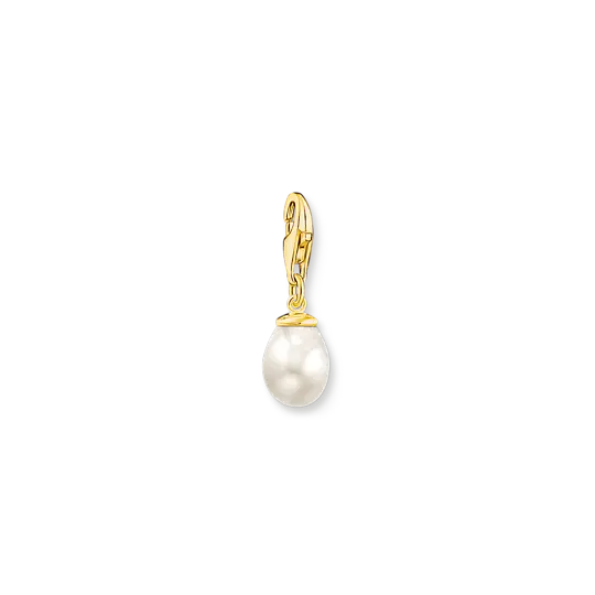 Thomas Sabo guldpläterad charm pärla