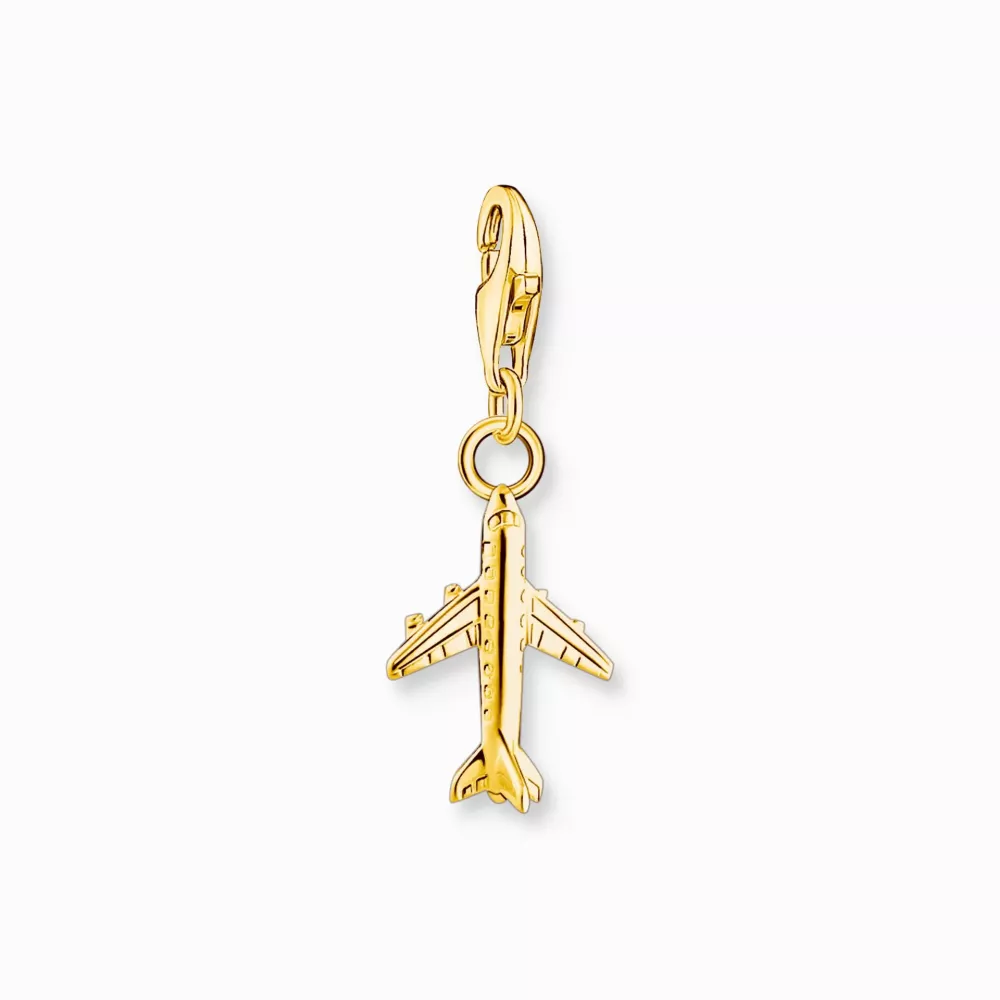 Thomas Sabo guldpläterad charm flygplan
