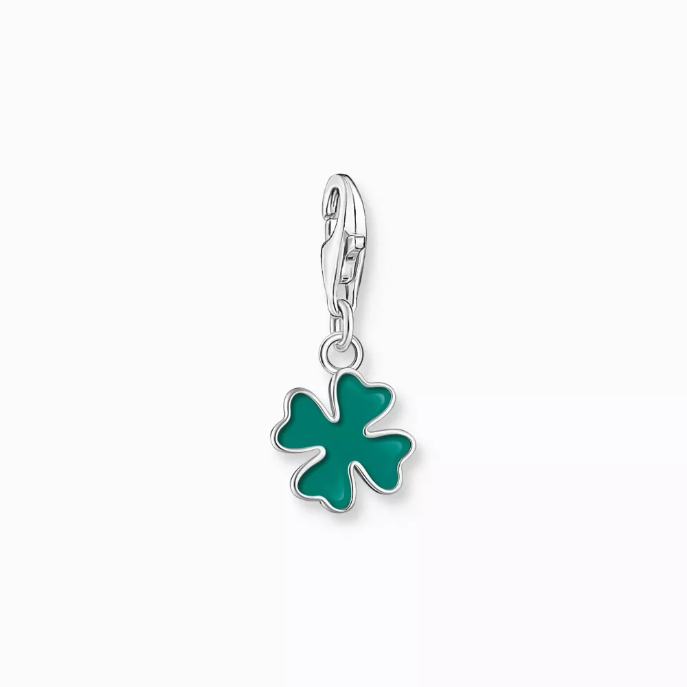 Thomas Sabo charm grön fyrklöver