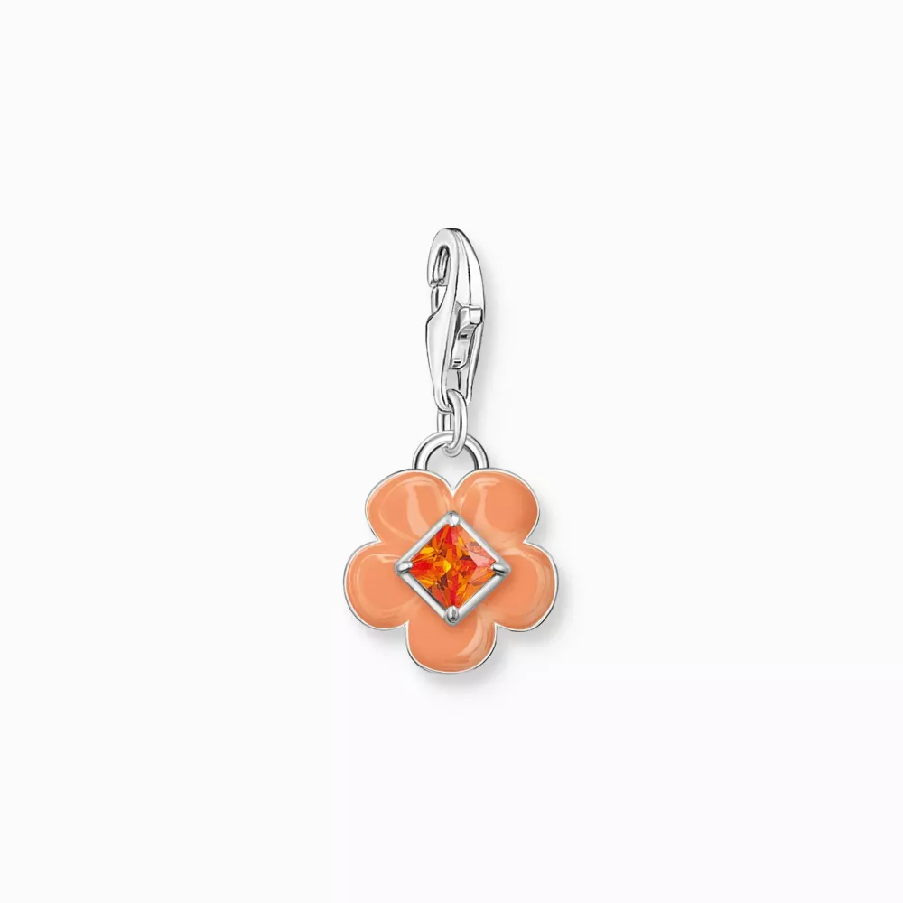 Thomas Sabo charm orange blomma