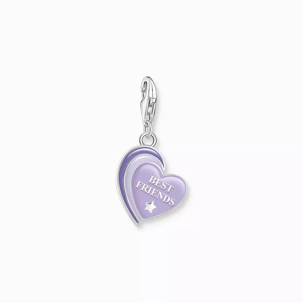 Thomas Sabo charm best friends hjärta lila