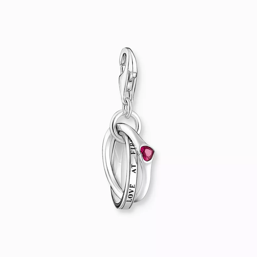 Thomas Sabo charm linked rings cz