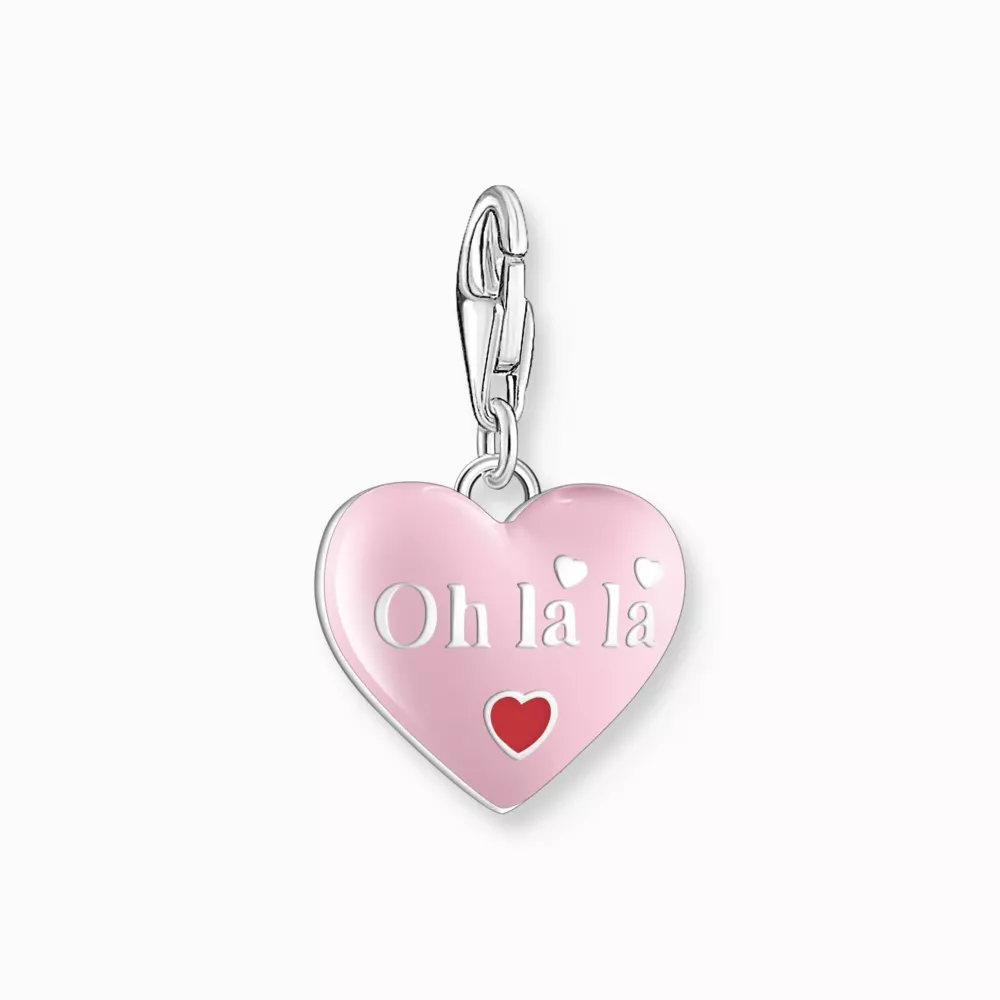 Thomas Sabo charm pink heart je taime