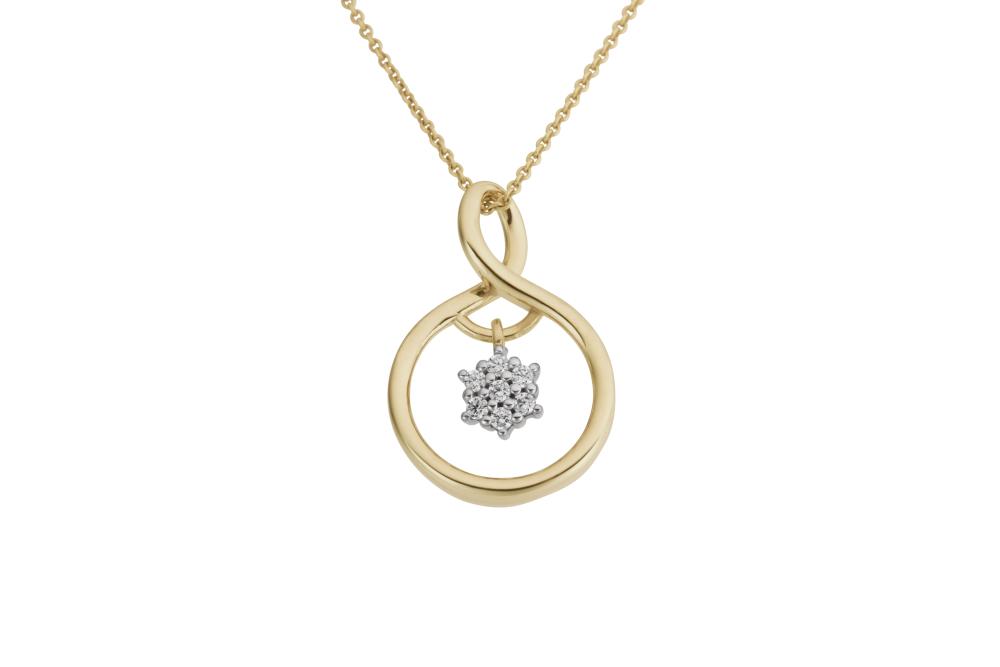 Hänge 18k 0,05ct w/si