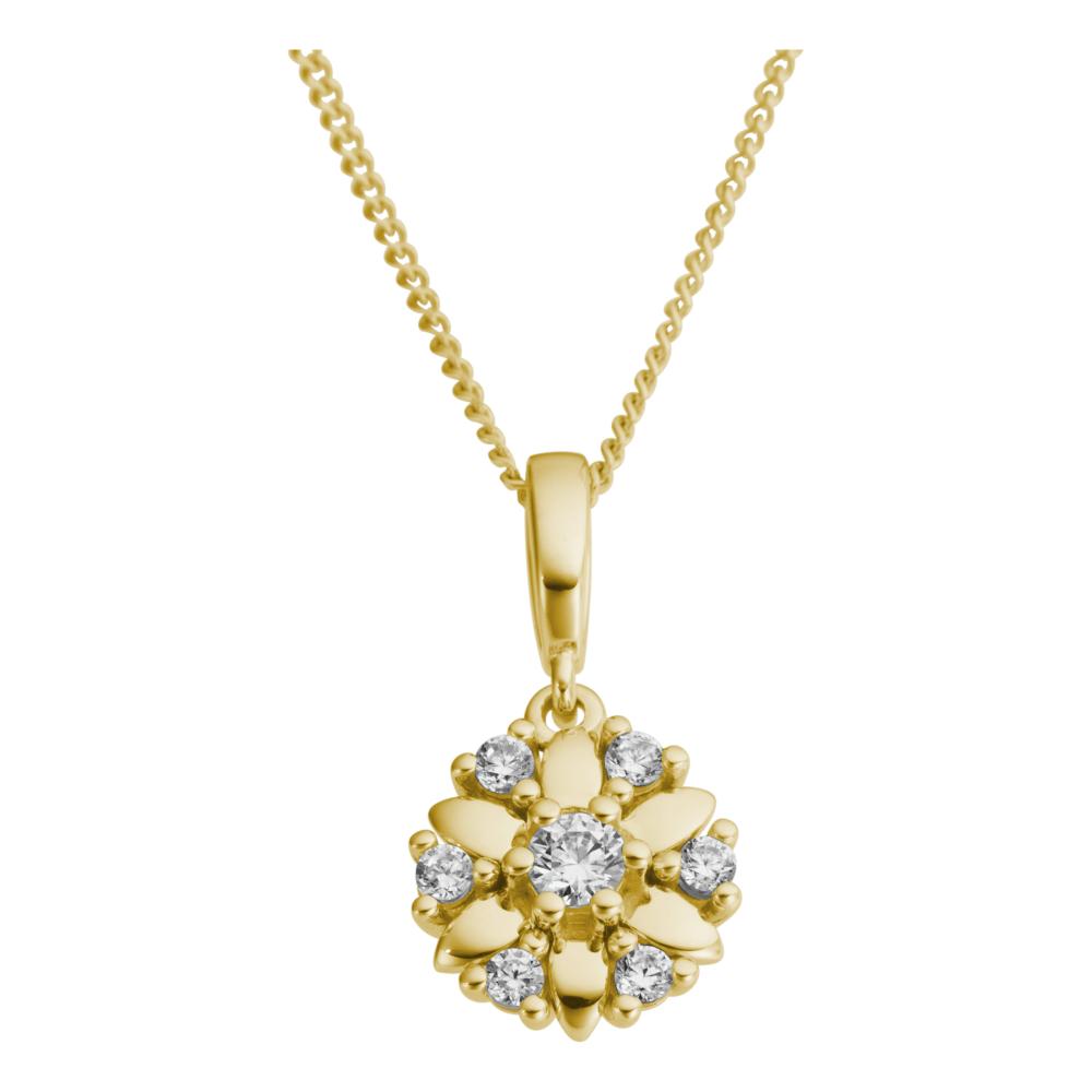 Hänge 0,13ct 18k guld