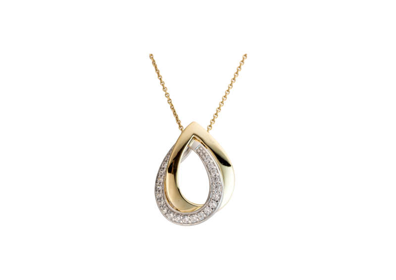 Hänge 0,085ct 18k guld