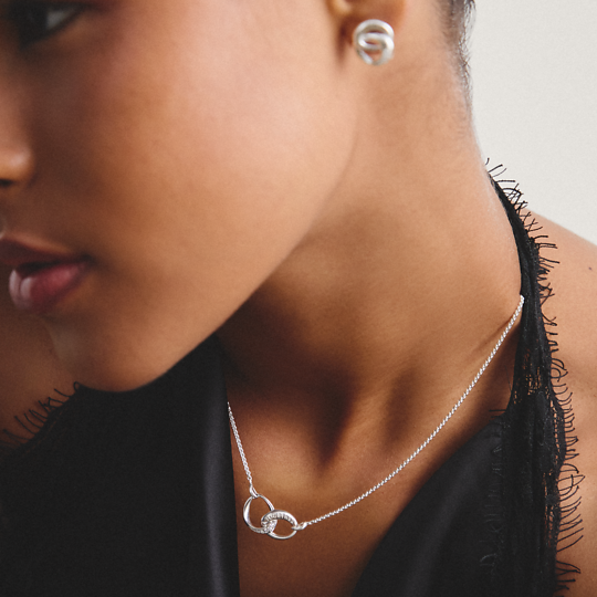 HALSBAND TOGETHER MED VIT ZIRKONIA