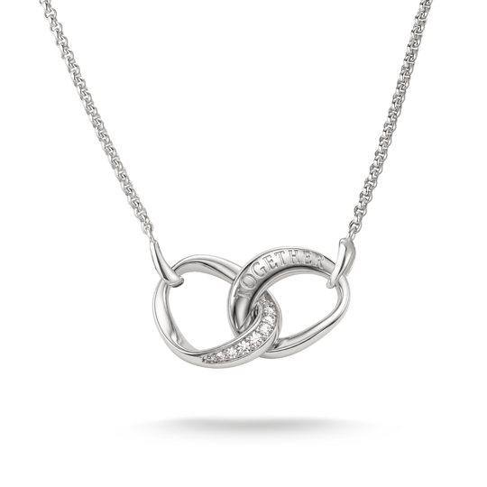HALSBAND TOGETHER MED VIT ZIRKONIA