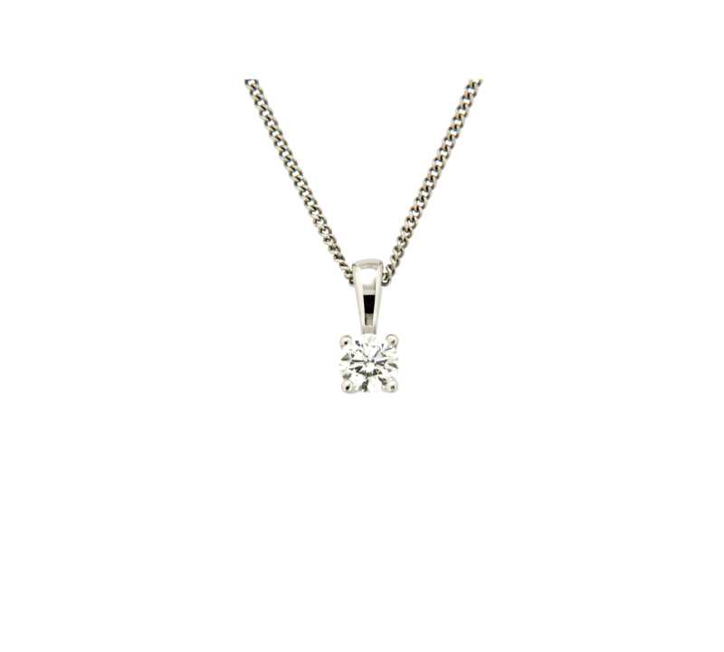 Hänge 0,20ct 18k vitguld