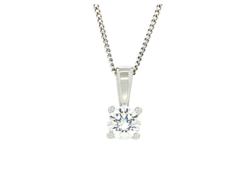 Hänge 0,25ct 18k vitguld