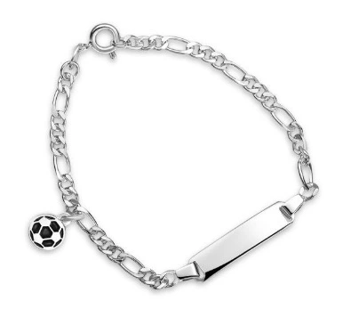 ID-armband svart fotboll
