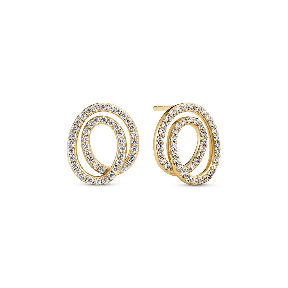 SPIRALE due piccolo earrings goldplated