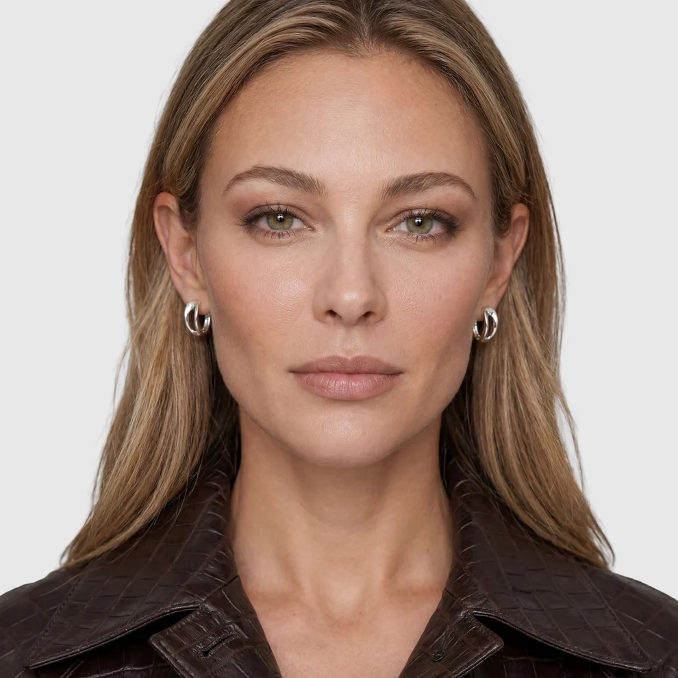 Borsa creolo piccolo pianura earrings