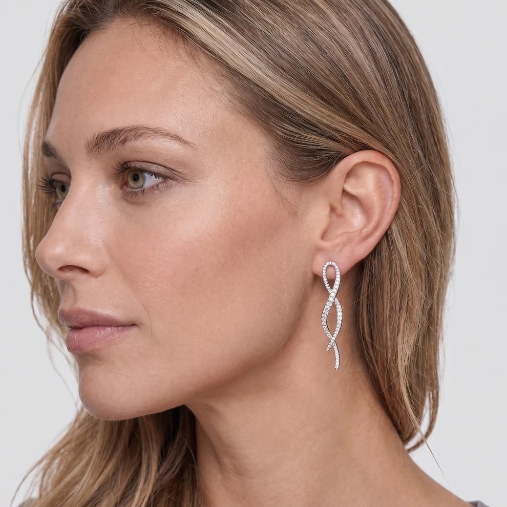 Infinito lungo earrings