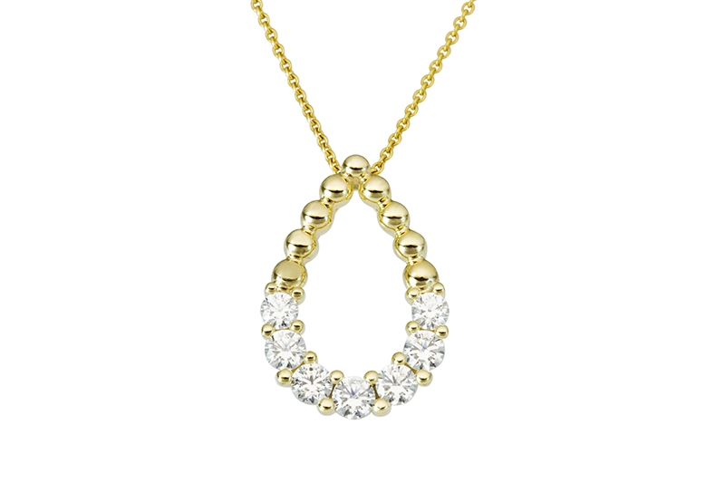 Hänge 18k guld med Cz