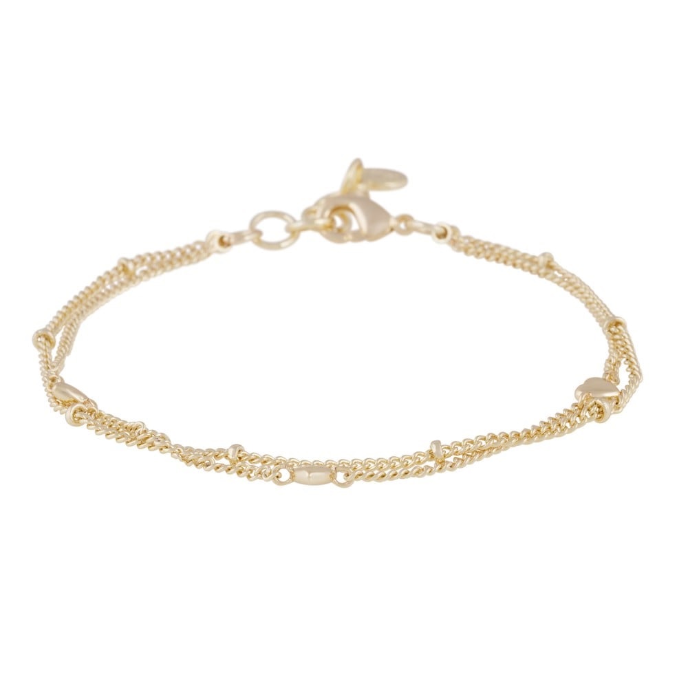 Lovely double chain brace plain g