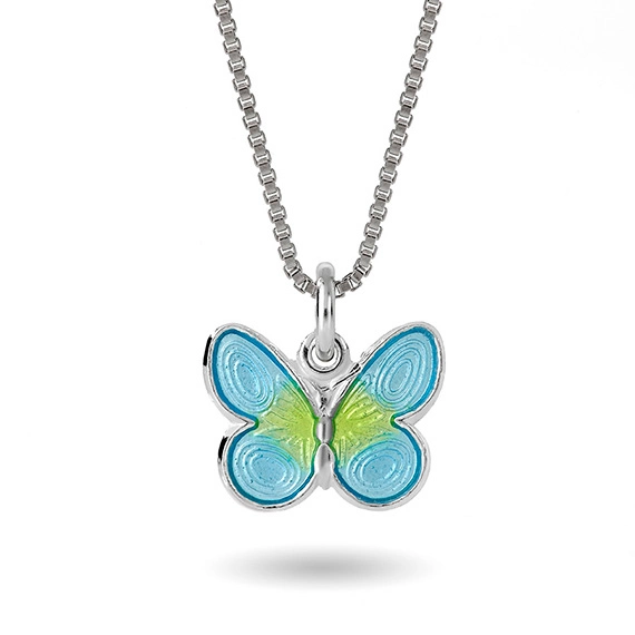 Halsband turkos fjäril