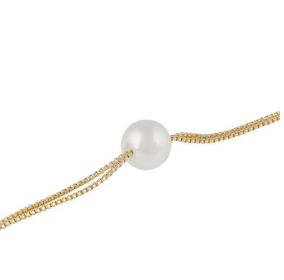 Karan double chain brace g/white