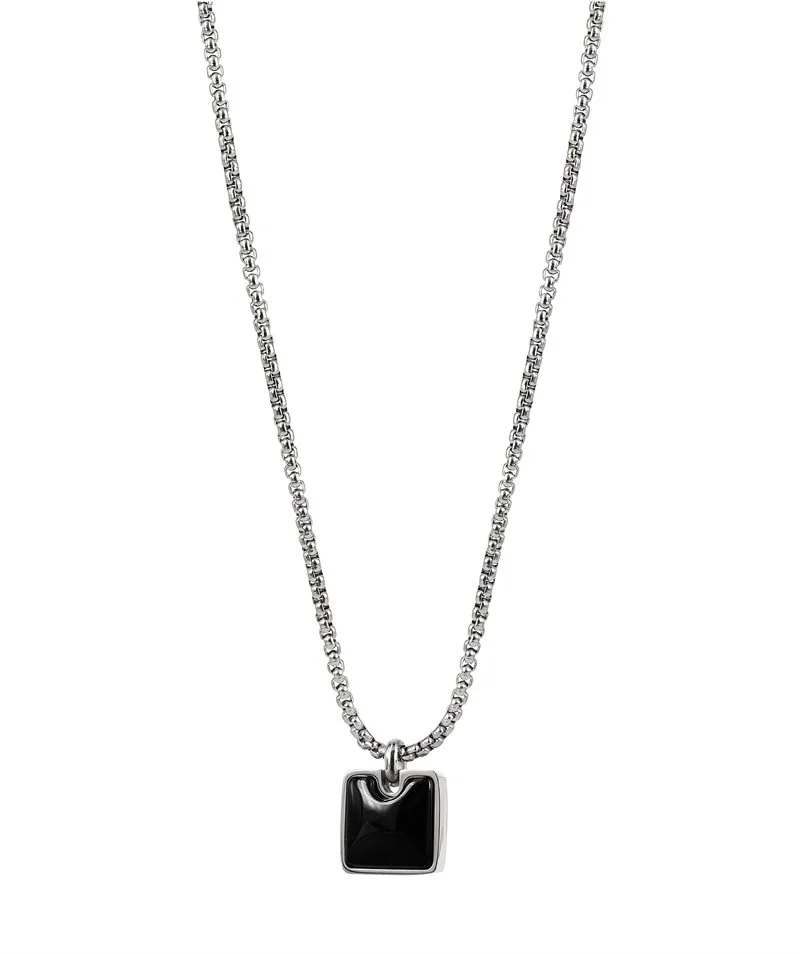 NEO Necklace steel/black