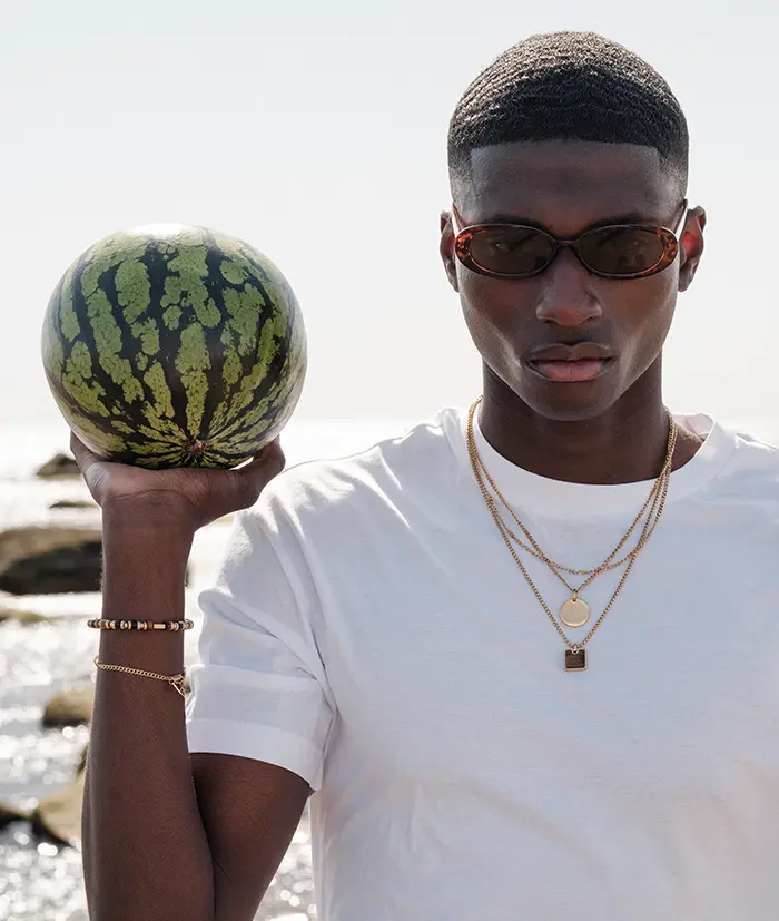 ASTON Bracelet black/gold