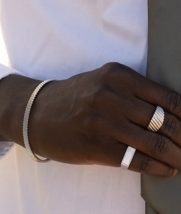 COLE Ring gold/shell strl M