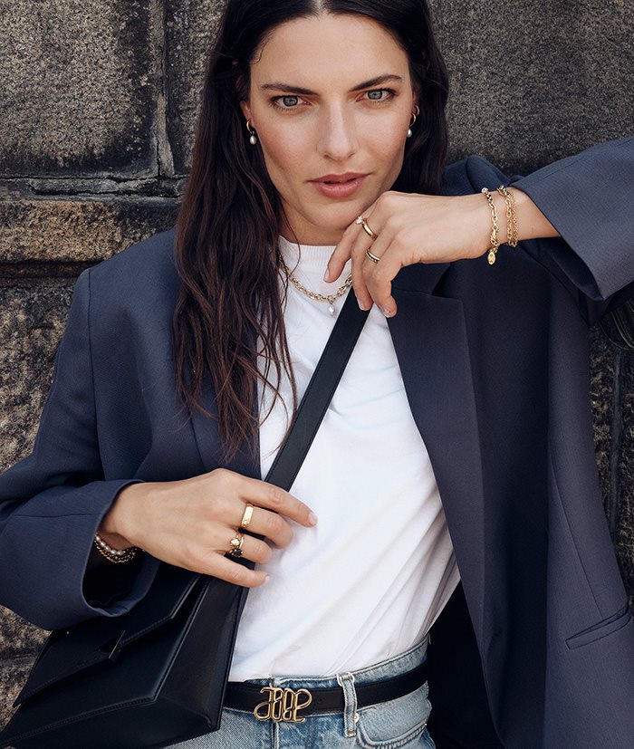 Palma big necklace gold