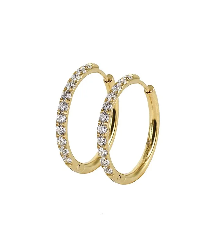 LUCY Earrings gold 25mm