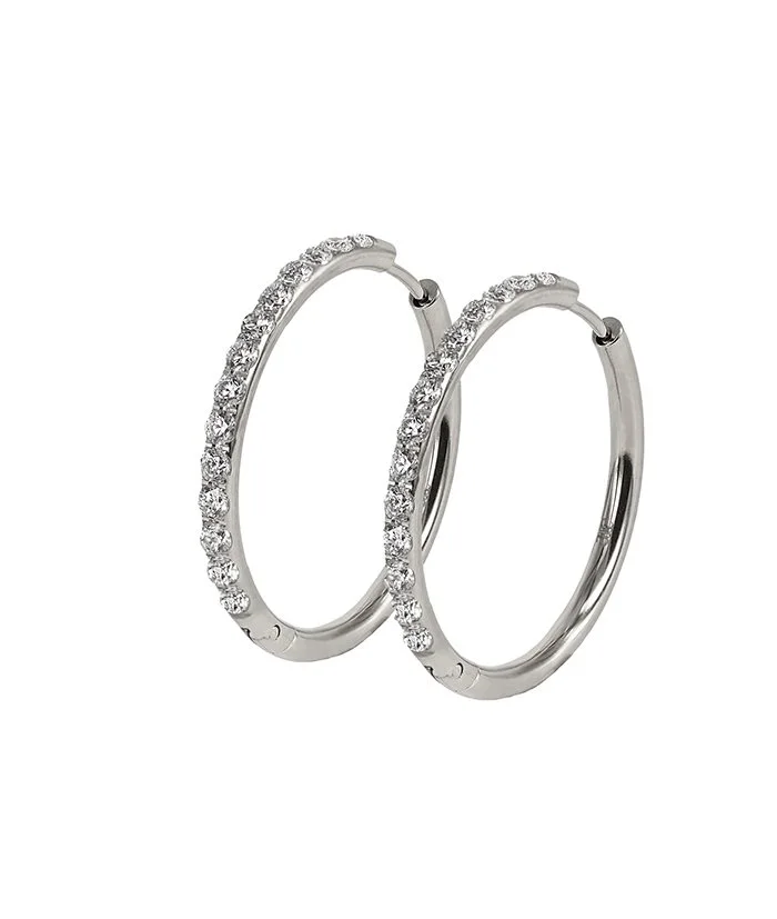 LUCY Earrings steel 30mm