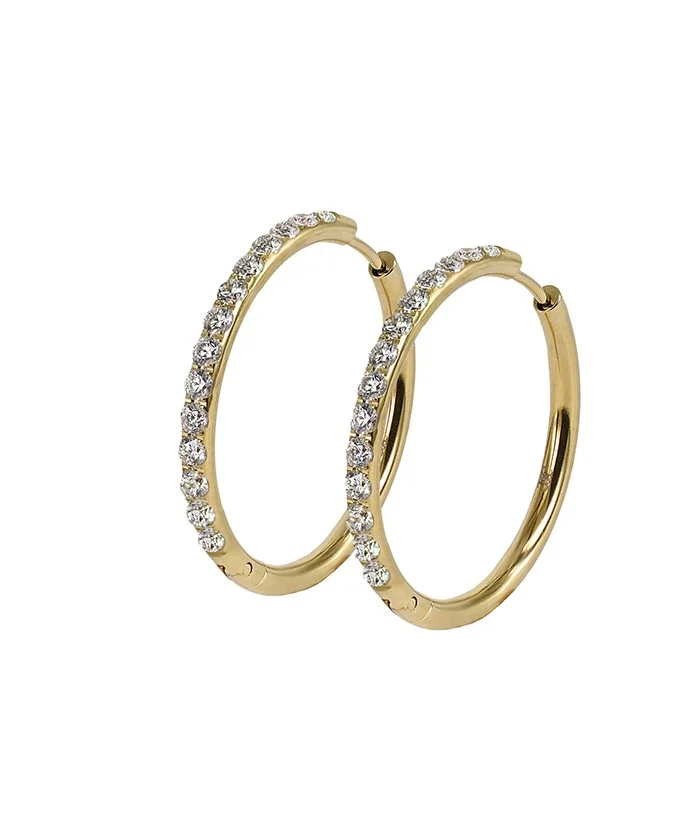 LUCY Earrings gold 30mm