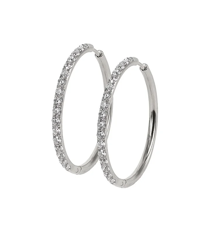 LUCY Earrings steel 35mm