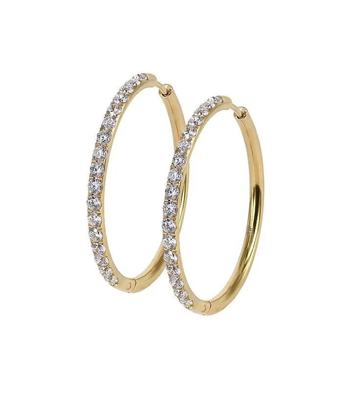 LUCY Earrings gold 35mm