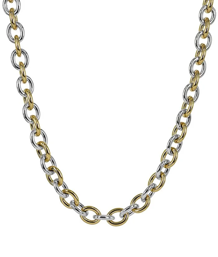 RUBY Necklace steel/gold