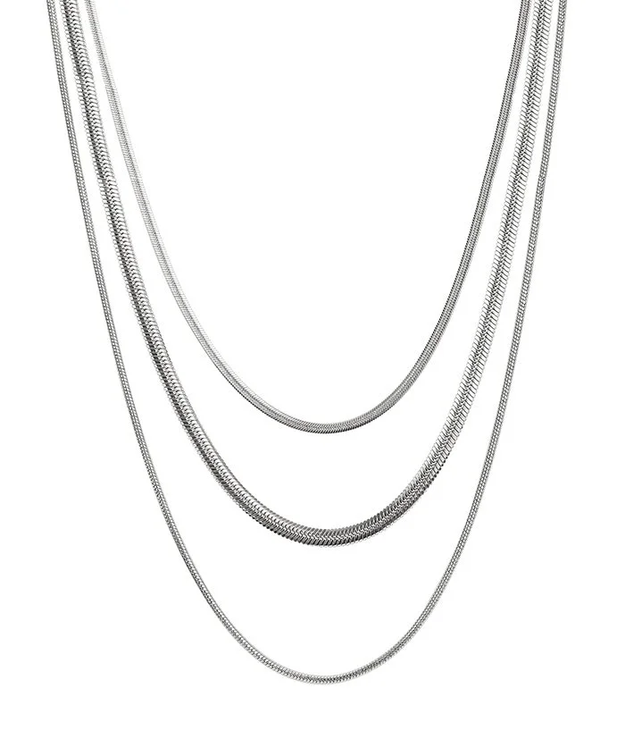 FIONA long necklace steel