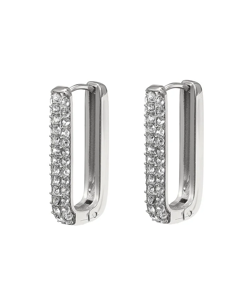 SELENA Earrings steel/crystal